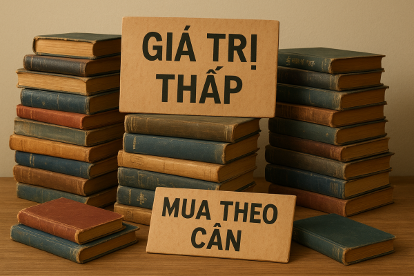 Mua sách cũ theo cân