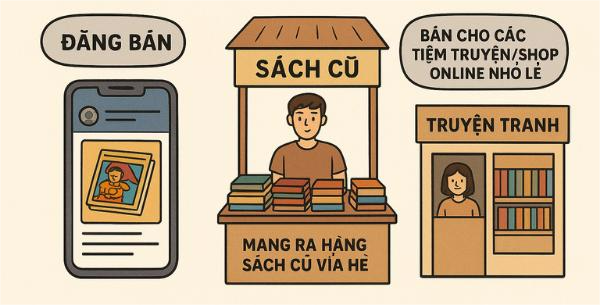 Mua bán sách cũ, truyện tranh cũ