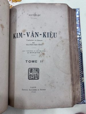 Kim Vân Kiều truyện - Bản dịch sang tiếng Pháp của Nguyễn Văn Vĩnh