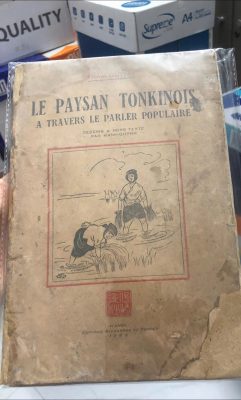 sách Le Paysan Tonkinois" (Người Nông Dân Bắc Kỳ) bản in năm 1943 - Phạm Quỳnh